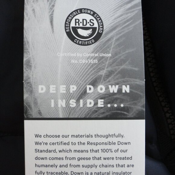 NWT LULULEMON Navy Blue Goose Down Long Hooded Brave The Cold Parka Jacket 4 - Picture 12 of 12